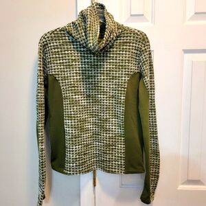 Green Houndstooth Women's Top